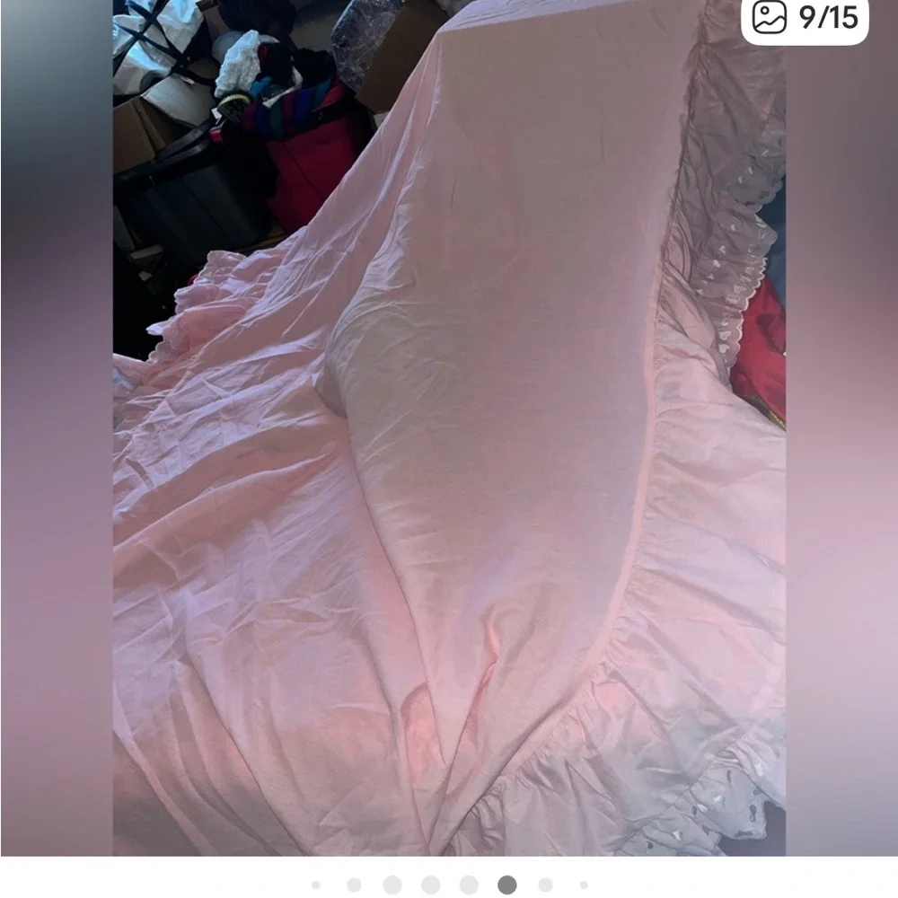 Canopy cover, bed spread, dust ruffle